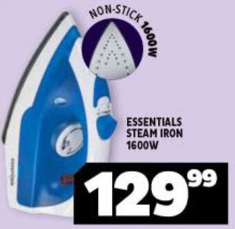 Usave Essentials Steam Iron 1600w offer