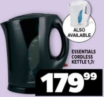 Usave Essentials Cordless Kettle 1,7L offer