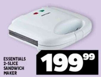 Usave Essentials 2-Slice Sandwich Maker offer