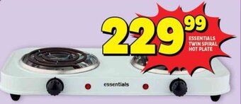 Usave Essentials Twin Spiral Hot Plate offer