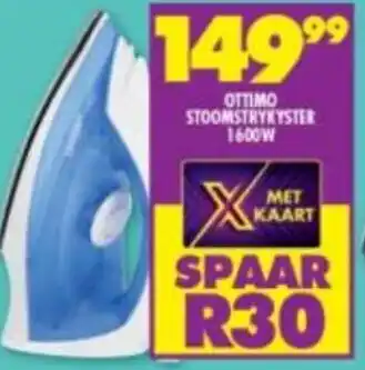 Shoprite Ottimo Stoomstrykyster 1600w offer