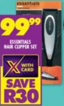 Shoprite Essentials Hair Clipper Set offer