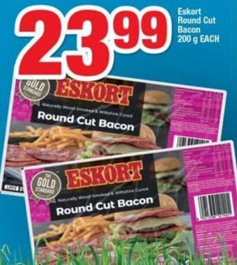 OK Foods Eskort Round Cut Bacon 200g offer