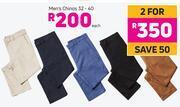 Game Men's Chinos 32-40-Each offer