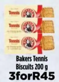 Food Lover's Market Bakers Tennis Biscuits 3x200g offer