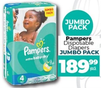 Pampers Disposable Diapers Jumbo Pack