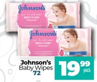 Take 'n Pay Johnson's Baby Wipes 72's offer