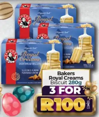 Take 'n Pay Bakers Royal Creams Biscuit 3x280g offer
