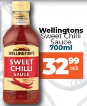 Wellington's Sweet Chilli Sauce 700ml