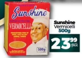 Take 'n Pay Sunshine Vermicelli 500g offer