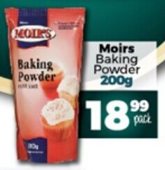 Moir's Baking Powder 200g
