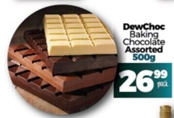 Dewchoc Baking Chocolate Assorted 500g