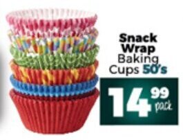 Take 'n Pay Snack Wrap Baking Cups 50's offer