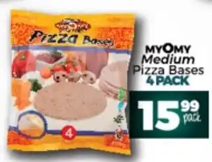 Take 'n Pay MyoMy Medium Pizza Bases 4 pack offer