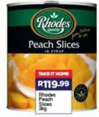Super Save Rhodes Peach Slices 3kg offer