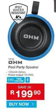 OHM Pool Party Speaker YF36