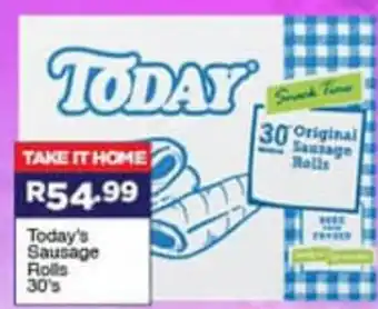Super Save Today's Sausage Rolls 30's offer