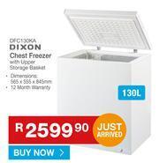 Cash Crusaders Dixon 130L Chest Freezer With Upper Storage Basket DFC130KA offer