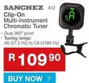 Sanchez Clip On Multi Instrument Chromatic Tuner A12