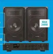 Cash Crusaders Jebson 8 Inch DJ/PA Speakers (Pair) + Dixon Integrated Stereo Amplifier With USB & SD Slots-Combo offer