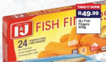 Super Save I&J FIsh Fingers 600g offer