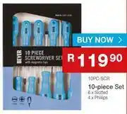 Beyer 10 Piece Screwdriver Sets With Magnetic Tips 10PC-SCR