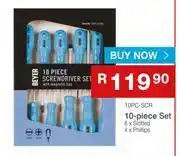 Beyer Screwdriver Sets With Magnetic Tips 10 Piece Set 10PC-SCRV