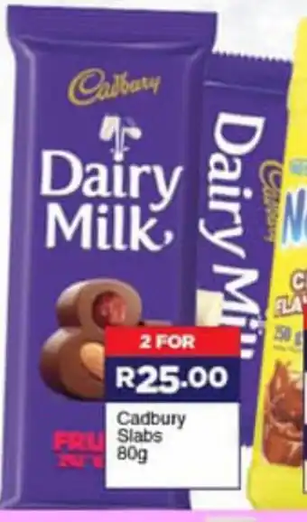 Super Save Cadbury Slabs 2x80g offer