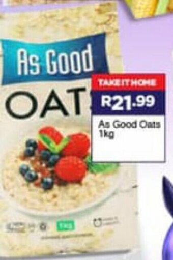 Super Save As Good Oats 1kg offer