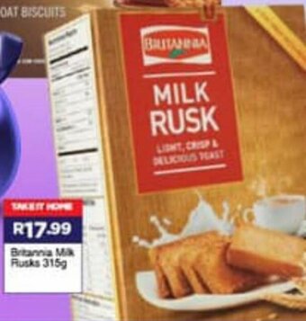Super Save Britannia Milk Rusk 315g offer