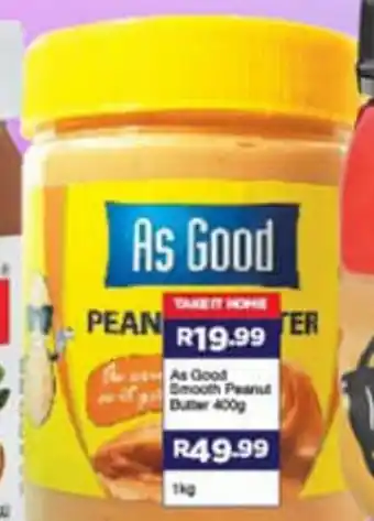 Super Save As Good Smooth Peanut Butter 400g offer