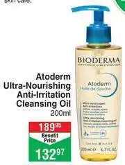 Dis-Chem Bioderma Atoderm Ultra Nourising Anti Irritation Cleansing Oil-200ml offer