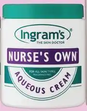 Dis-Chem Ingram's Nurse's Own Aqueous Cream-525ml Each offer