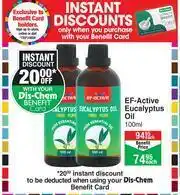 Dis-Chem EF-Active Eucalyptus Oil-100ml Each offer