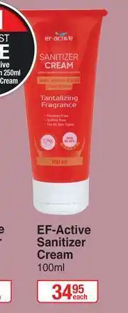 Dis-Chem EF-Active Sanitizer Cream-100ml Each offer