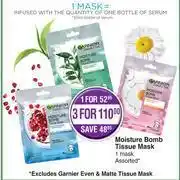 Dis-Chem Garnier Moisture Bomb Tissue Mask 1 Mask Assorted-For 1 offer