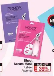 Dis-Chem Pond's Sheet Serum Mask 1 Sheet Assorted-Each offer