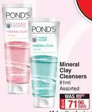 Dis-Chem Pond's Mineral Clay Cleansers Assorted-81ml Each offer