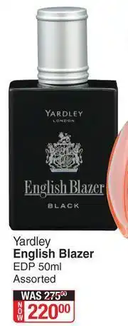 Dis-Chem Yardley English Blazer EDP Assorted-50ml offer