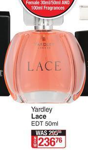 Dis-Chem Yardley Lace EDT-50ml offer