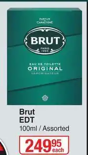 Dis-Chem Brut EDT (Assorted)-100ml Each offer