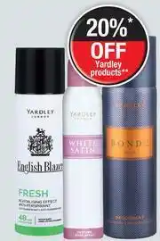 Dis-Chem Yardley English Blazer Anti Perspirant Deodorant 125ml Or Perfume Body Spray 90ml(Assorted)-Each offer