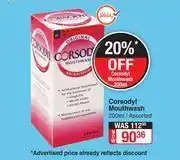 Corsodyl Mouthwash (Assorted)-200ml