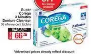 Dis-Chem Super Corega 3 Minutes Denture Cleanser 36 Effervescent Tablets offer