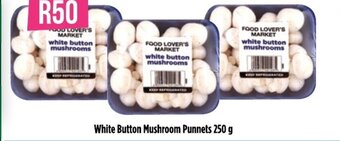 Food Lover's Market White Button Mushroom Punnets 250g offer
