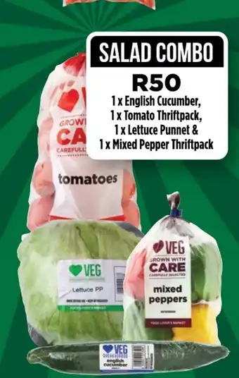 Food Lover's Market English Cucumber, Tomato Thriftpack , Lettuce Thriftpack offer