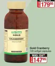 Dis-Chem Dis-Chem Gold Cranberry 120 Softgel Capsules offer