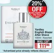 Dis-Chem Yardley English Blazer After Shave Assorted-100ml Each offer