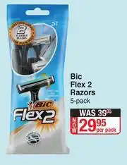 Dis-Chem BIC Flex2 Razors-5 Pack Per Pack offer