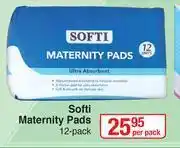 Dis-Chem Softi Maternity Pads-12's Per Pack offer
